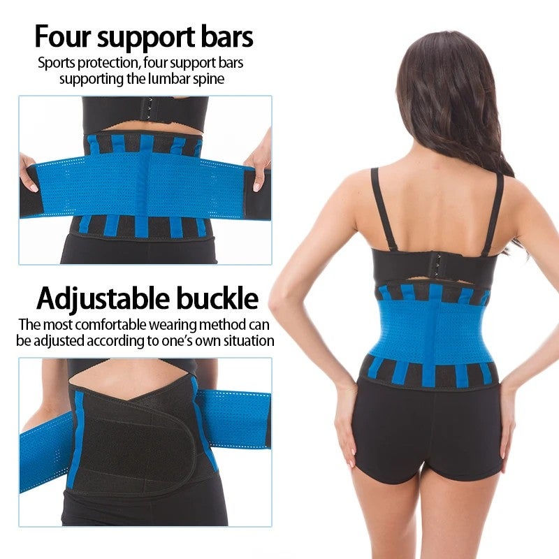 Bluejw Fitness Belt Xtreme Thermo Power Waist Trimmer - Body Shaper Workout Waist Belt Corset Cincher Wrap - Image 4