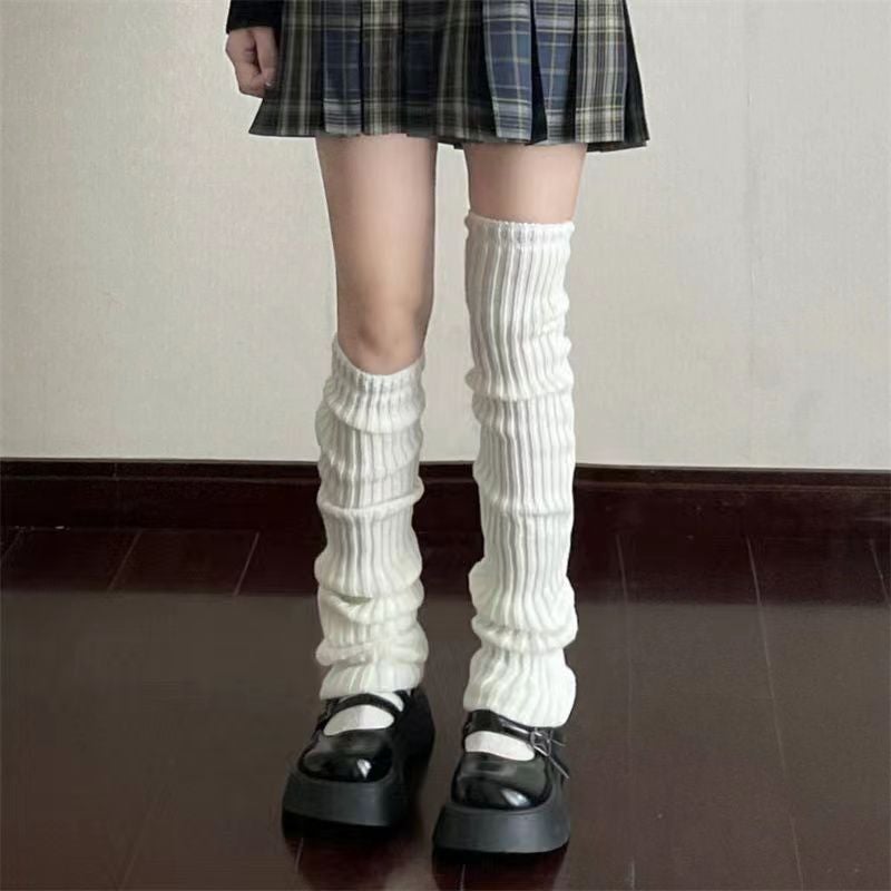 Generic White socks JK all-match spring and summer thin calf cover lolita lolita cute Japanese pile socks summer  - Image 3