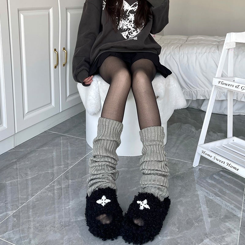 Generic White socks JK all-match spring and summer thin calf cover lolita lolita cute Japanese pile socks summer  - Image 4