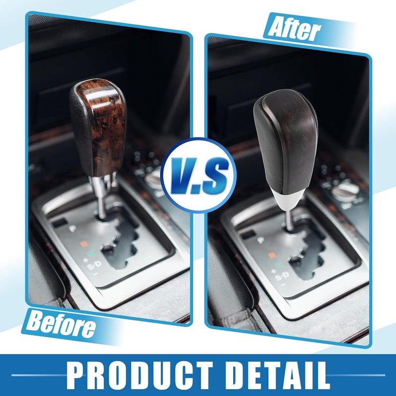 A ABSOPRO Car Gear Stick Shift Knob Gear Shift Knob Stick Shifter for Toyota Land Cruiser 2016-2021 4Runner 2003-2021 Tundra 2008-2021 Matte Gold Tone Black - Image 4