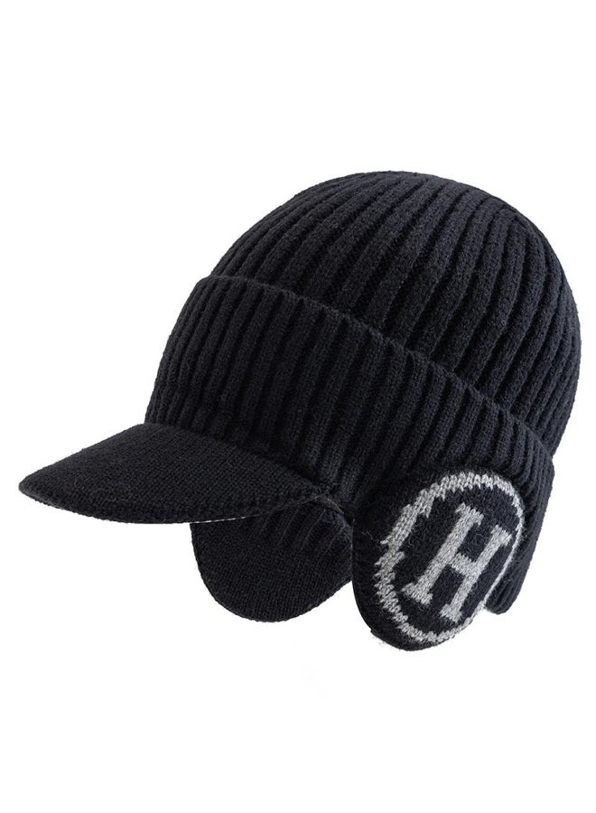 New Unisex Plush Fur Lined Winter Hat With Earflap Fashion Beanie Hats For Men Women Outdoor Keep Warm Cap