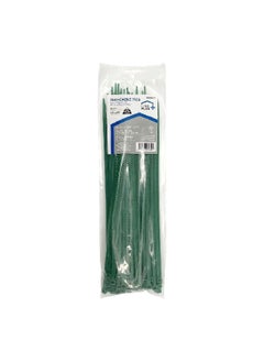 Home Plus 100-Piece Self-Locking High-Quality Weather Resistant Cable Ties Green 8 Inch LH-S-300-12-GN  - Image 1