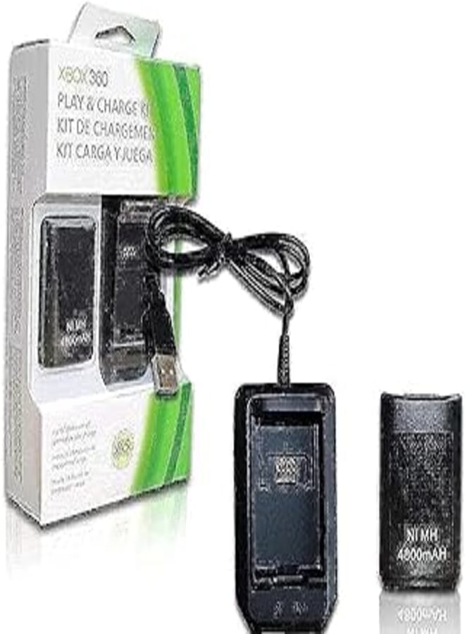 OR Charging Station with chargeable cable & 4800mAh Rechargeable Battery for Xbox360 controller