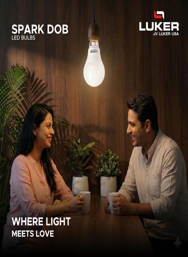 LUKER JVLuker 12W LED Bulb E27 Base Energy Efficient 2 Star Light 120 Degree Wide Beam Coverage High CRI Surge Protection Lights for Home and Office, 1 Year Warranty (Pack of 2, Warm White) - Image 2