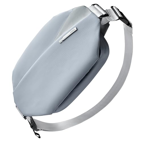 Inateck Sling Bag X, Multi-pocket Crossbody Shoulder Chest Bag with Adjustable Shoulder Strap, Water-resistant Waist Fanny Pack for Men, Women, Travel, Daily Use, Cycling, Hiking, Gray Blue, Large - Image 1