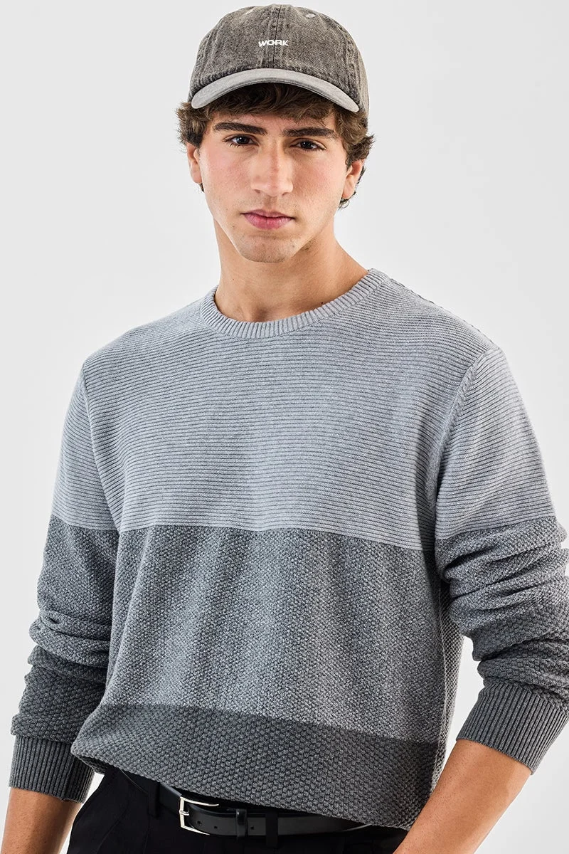 سنيتش كنزة بأكمام كاملة بقصة عادية