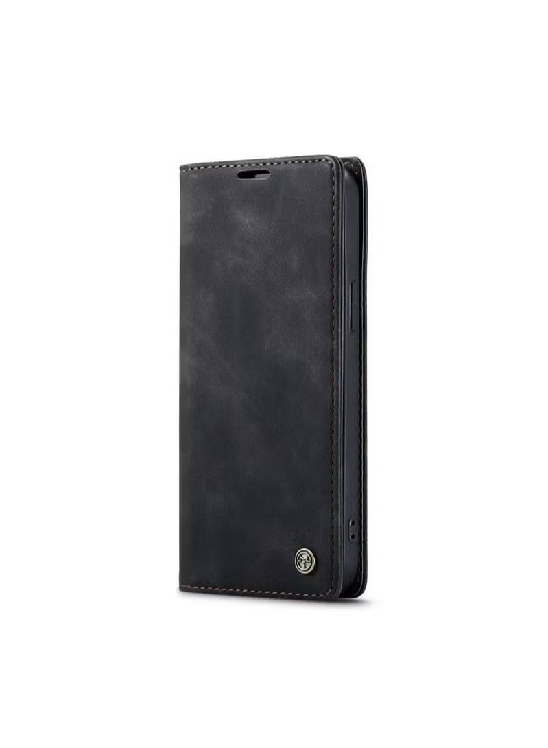 CaseMe iPhone 15 Leather Case Wallet Flip Cover Card Slots Magnetic Closure Stand Phone Holder Function Fold Shockproof Protective Full Protection Anti-drop Anti-scratch Accessory For iPhone 15 - Image 1