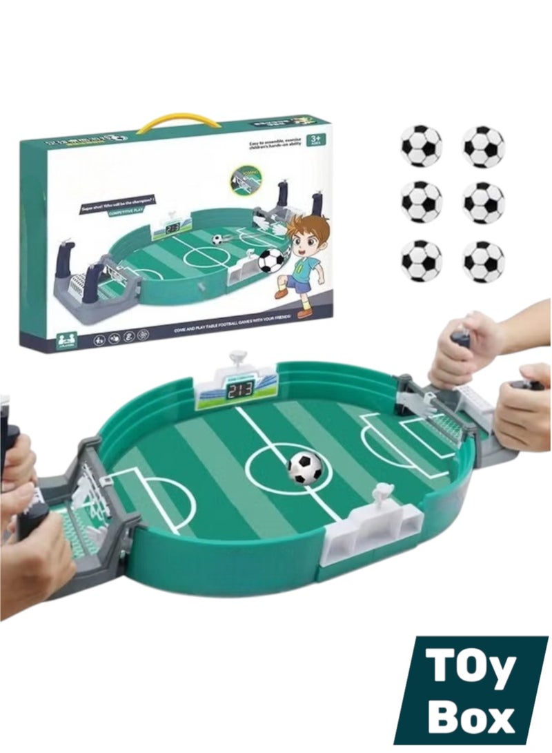 Toy Box Football Table Interactive Game Toys Competitive Soccer Games Gift For Kids Green Mini Creative Children's Toys - Image 1