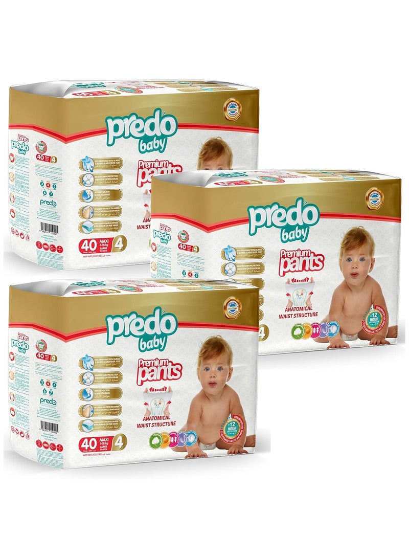 Predo Baby Premium Pants, Maxi 7-18kg, Size 4, 40 pieces