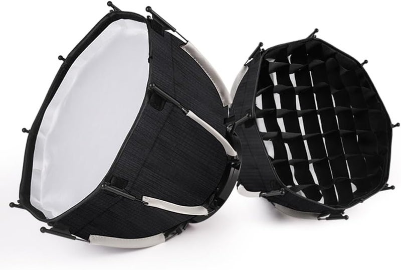 30Cm octagonal softbox, mini bayonet grid softcover fill light studio - Image 2