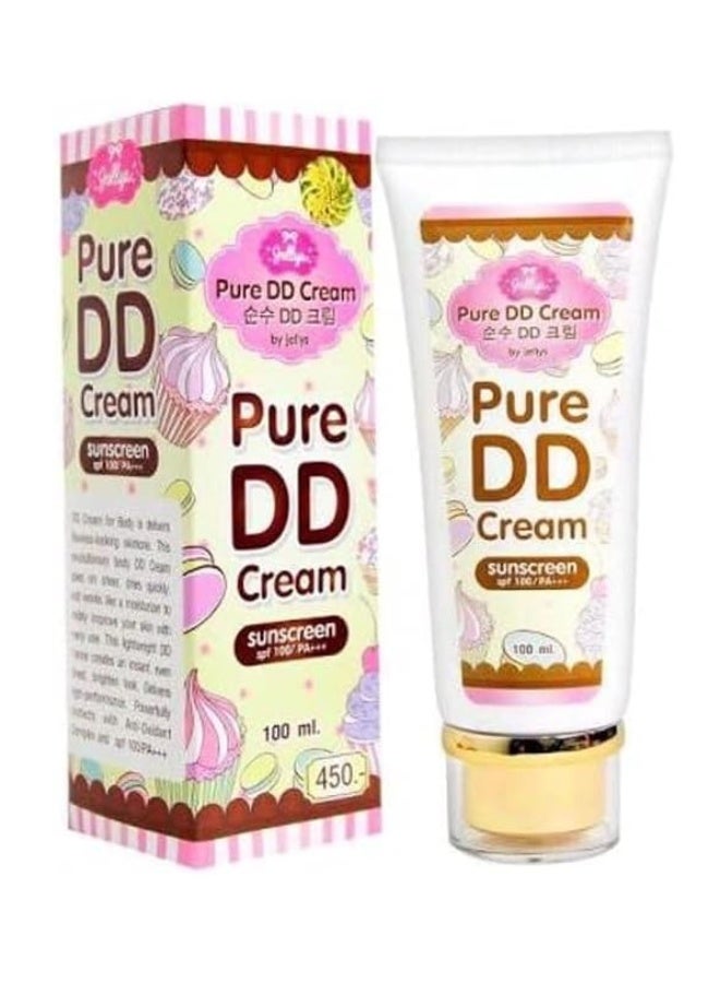 Jellys Pure DD Cream Sunscreen SPF 100 PA+++ (100ml) - Lightweight UV Shield for Smooth & Radiant Skin - Image 1