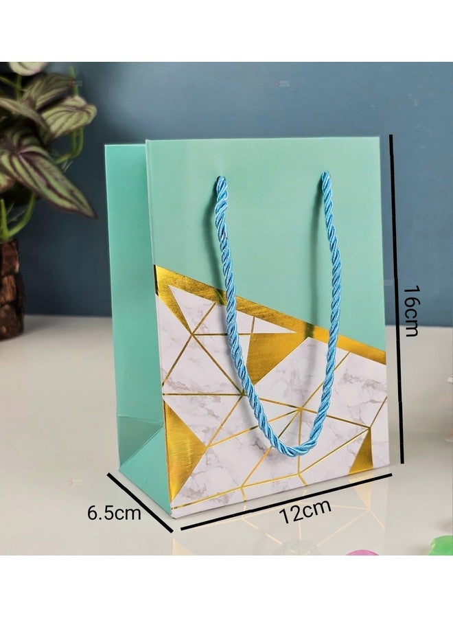 Satyam Kraft SATYAM KRAFT 4 Pcs Paper Gift Bags with Handles | Gift for Her/Him, Mothers Day Gifting,Gift Bags,Wedding Return Gifts, Birthday, Shopping & Party | Eco-Friendly Reusable (12 x 16 cm) (Multicolor) - Image 5