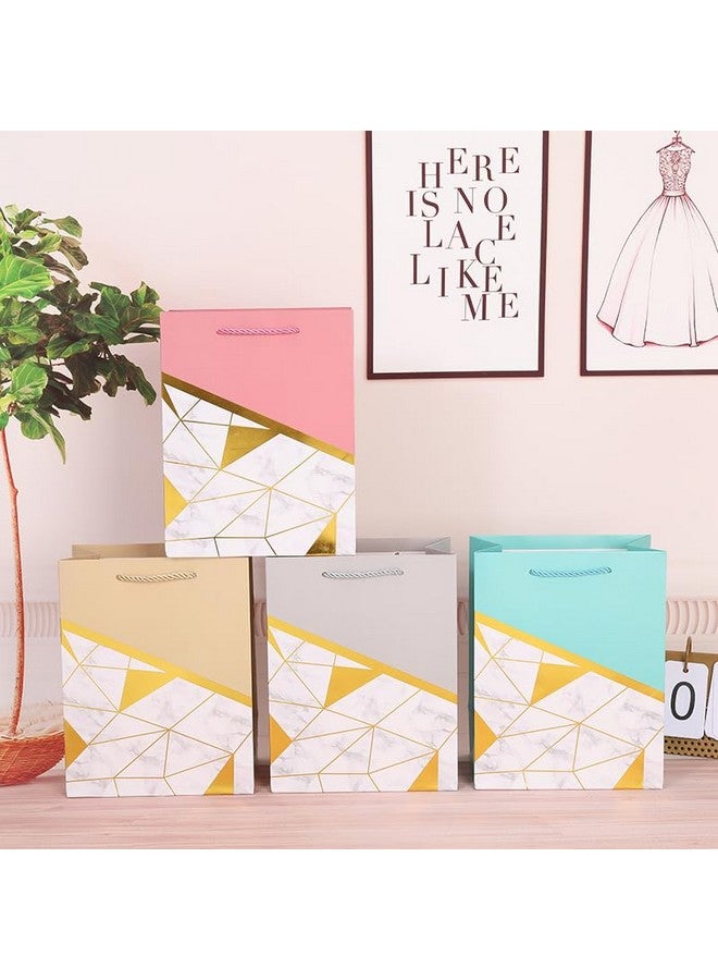 Satyam Kraft SATYAM KRAFT 4 Pcs Paper Gift Bags with Handles | Gift for Her/Him, Mothers Day Gifting,Gift Bags,Wedding Return Gifts, Birthday, Shopping & Party | Eco-Friendly Reusable (12 x 16 cm) (Multicolor) - Image 4