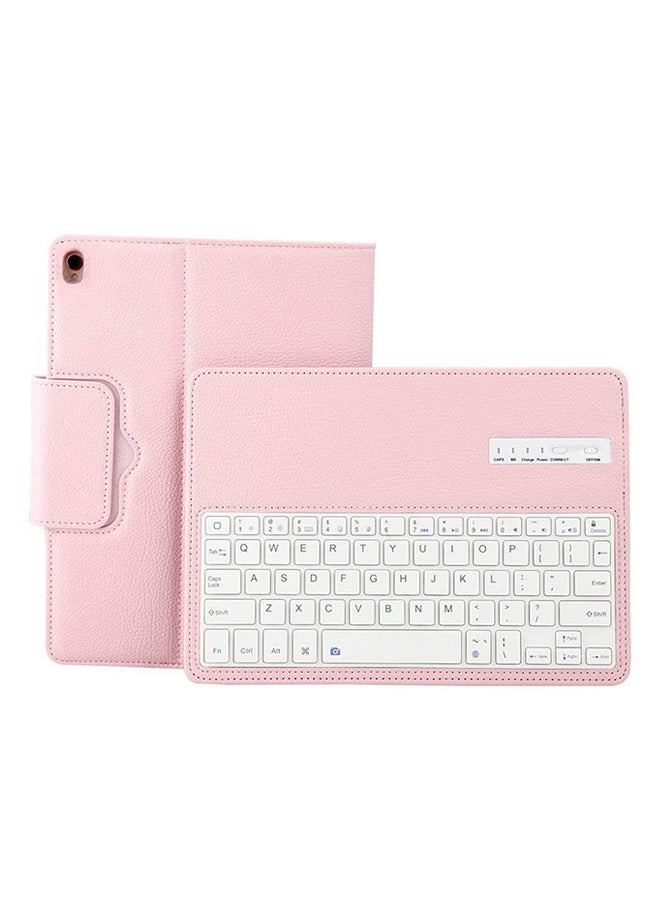 Wireless Bluetooth Keyboard Protective Case For Apple iPad 9.7 Inch Pink - Image 1