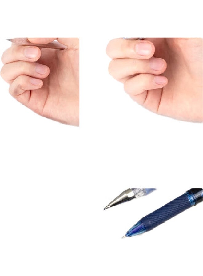 Deli Thermal Erasable Gel Pen, 0.5Mm Full Needle Tube, Student Pen, Stationery, Crystal Blue, 12 Pcs/Box, Gt6 - Image 3