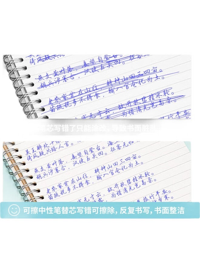 Deli Thermal Erasable Gel Pen, 0.5Mm Full Needle Tube, Student Pen, Stationery, Crystal Blue, 12 Pcs/Box, Gt6 - Image 2