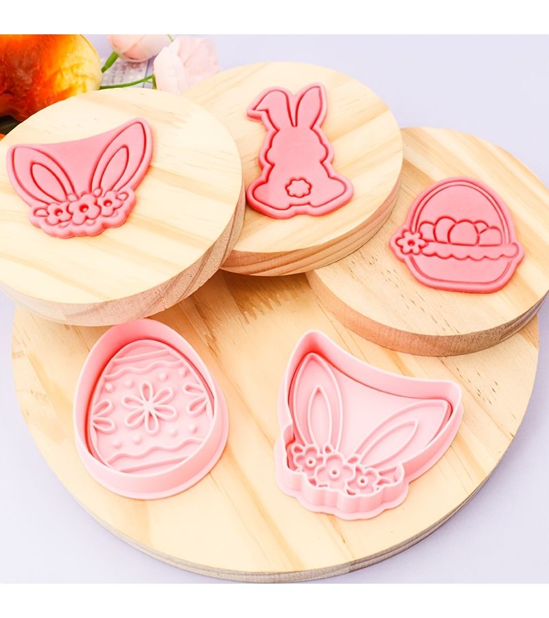 Easter Rabbit Cookie Cutter K-2102 Basket Shape - Image 2