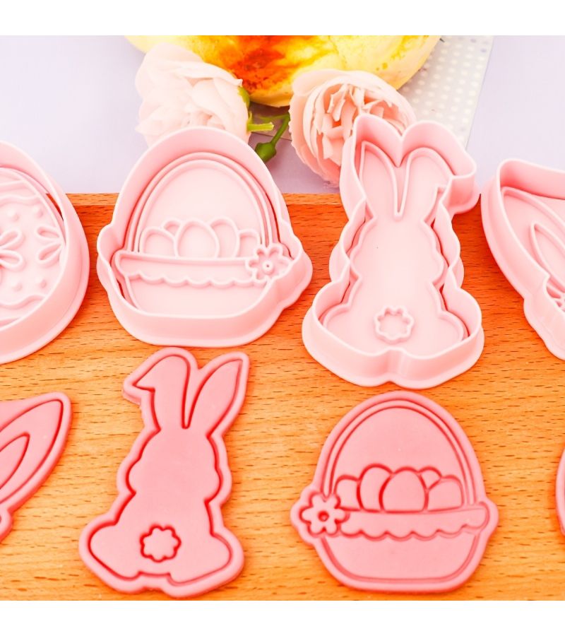 Easter Rabbit Cookie Cutter K-2102 Basket Shape - Image 4