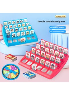 Guess Who I Am Table Game Head Card Reasoning Thinking Children's Parent-Child Interactive Game Toys Girls Wholesale-Color:Macaron Color Guess Who I Am 96 Cards + Plate + Bag -Specifications:Parent-child Interaction, Educational Enlightenment
