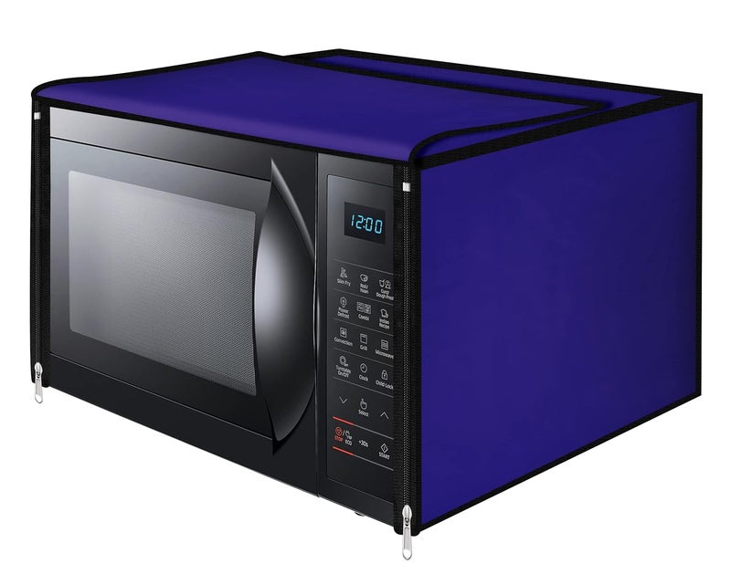 Vintage Pro Vintage Pro Microwave Oven Cover Suitable for All Major Brands for Size 41X46X36CMS Ink Blue - Image 1