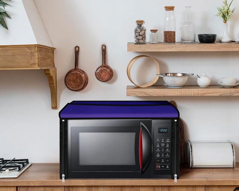Vintage Pro Vintage Pro Microwave Oven Cover Suitable for All Major Brands for Size 41X46X36CMS Ink Blue - Image 2