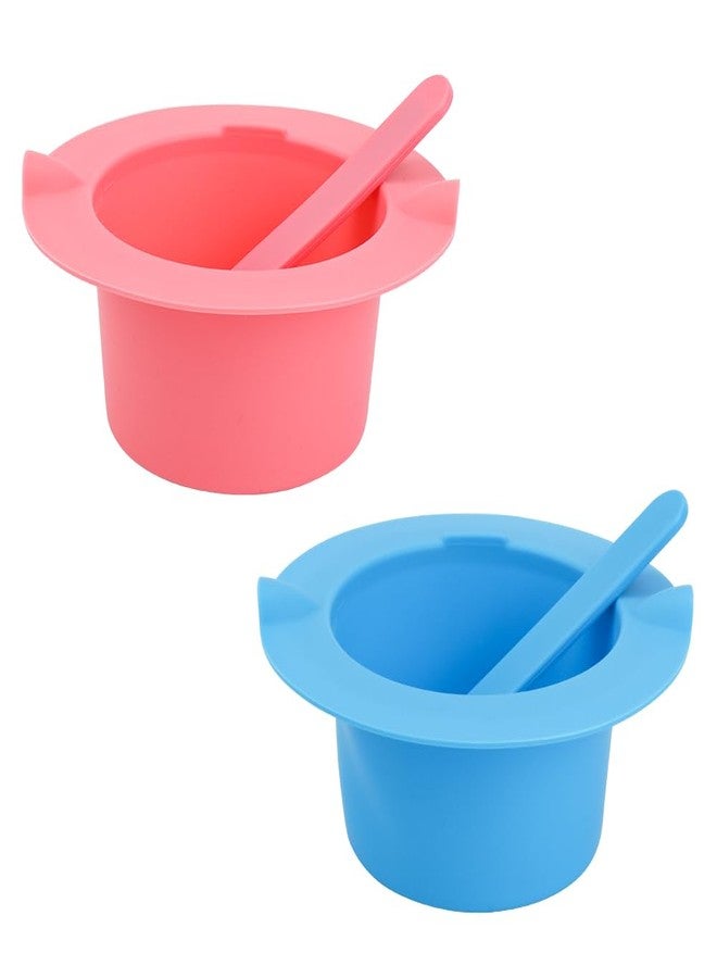 WALLFID 2Pcs Non-Stick Silicone Wax Warmer Liner Kit with Spatulas for Hair Removal - Image 1