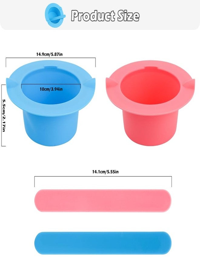 WALLFID 2Pcs Non-Stick Silicone Wax Warmer Liner Kit with Spatulas for Hair Removal - Image 2