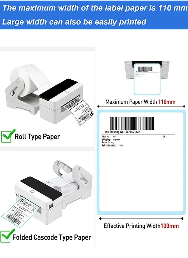 Xprinter Thermal Sticker Barcode Printer High-Speed 110mm with Free Label Holder, Compatible with FBA Labels and Various Shipping Companies, No Ink Required.  - Image 5