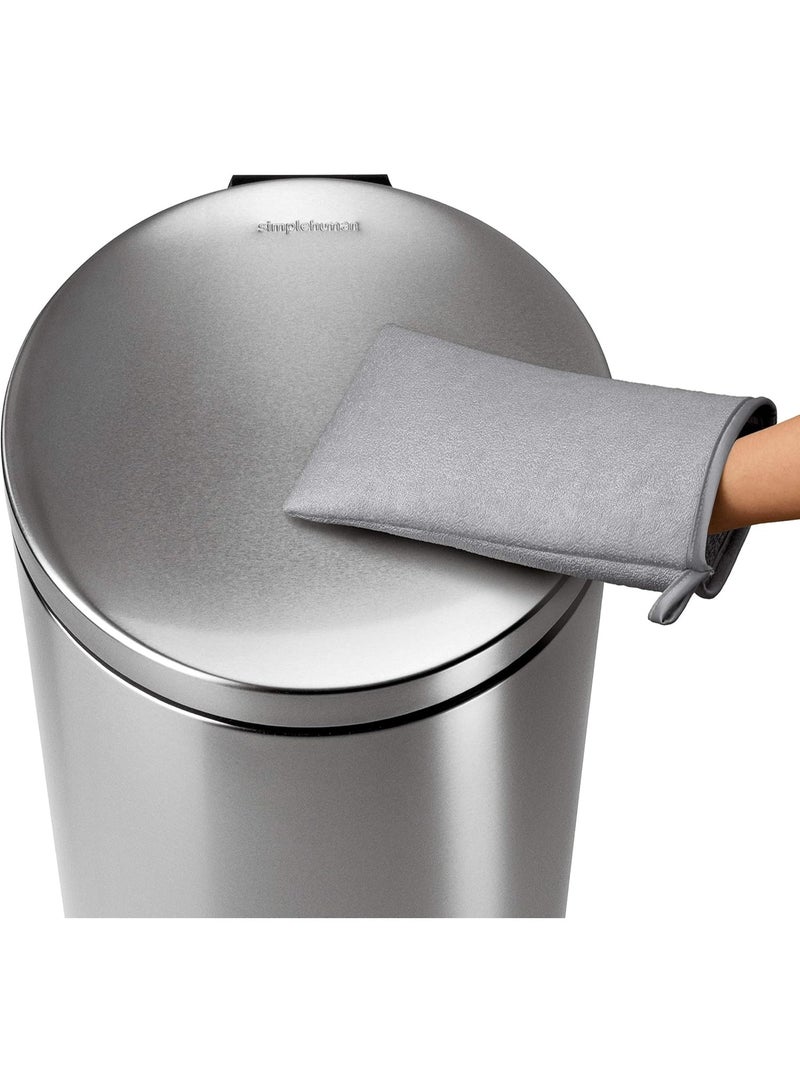 simplehuman Microfiber Gray Sponge Mitt For Stainless Steel Ultra Fine Microfiber - Image 3