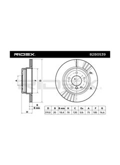ريديكس RIDEX - مجموعة أقراص الفرامل (الخلفية) لسيارات BMW - 34216868940 / 34216886479 / 34216793247 / 34216771970  - Image 3
