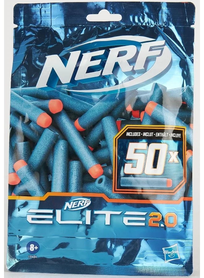 NERF Nerf E9484 Refill Pack-Includes 50 Official 2.0 Darts, Compatible Elite Blasters