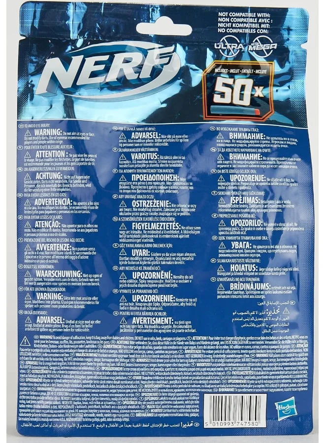 NERF Nerf E9484 Refill Pack-Includes 50 Official 2.0 Darts, Compatible Elite Blasters
