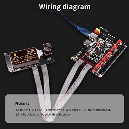 BIGTREETECH Mini12864 V2.0 LCD Graphic Smart Display Control Board with Adapter and Cable for Ender-3 VORON 2.4 Prusa-i3 3D Printer RAMPS 1.4 RepRap 3D Printer Mendel Prusa Arduino - Image 5