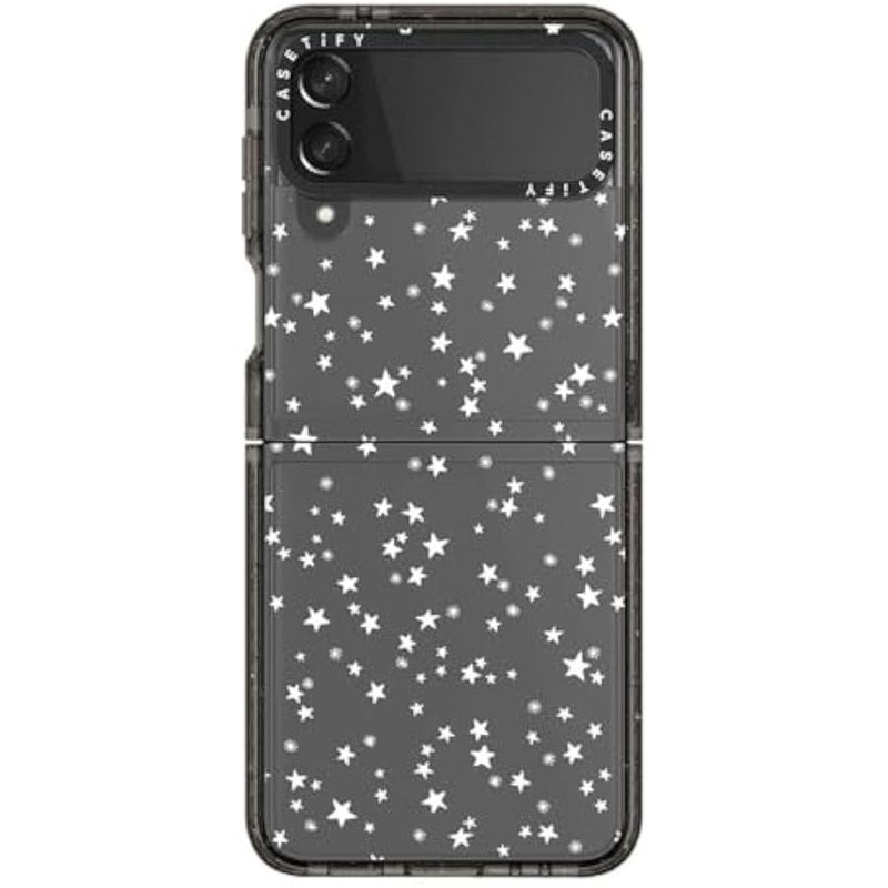 كاستيفي كاسيتي حافظة امباكت لهاتف جالاكسي Z فليب 4 - وايت ستار نايت - اسود شفاف - Image 1