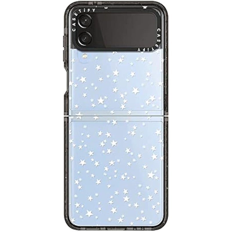 كاستيفي كاسيتي حافظة امباكت لهاتف جالاكسي Z فليب 4 - وايت ستار نايت - اسود شفاف - Image 2