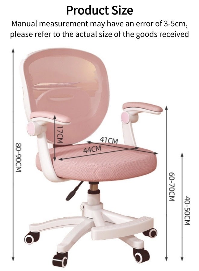 Vixplorn Office chair suitable for teenagers' growth, children's study chair, children's ergonomic chair, children's desk chair, office chair with adjustable armrests, height, universal wheels, footrest, office chair suitable for home/school/office - Image 2