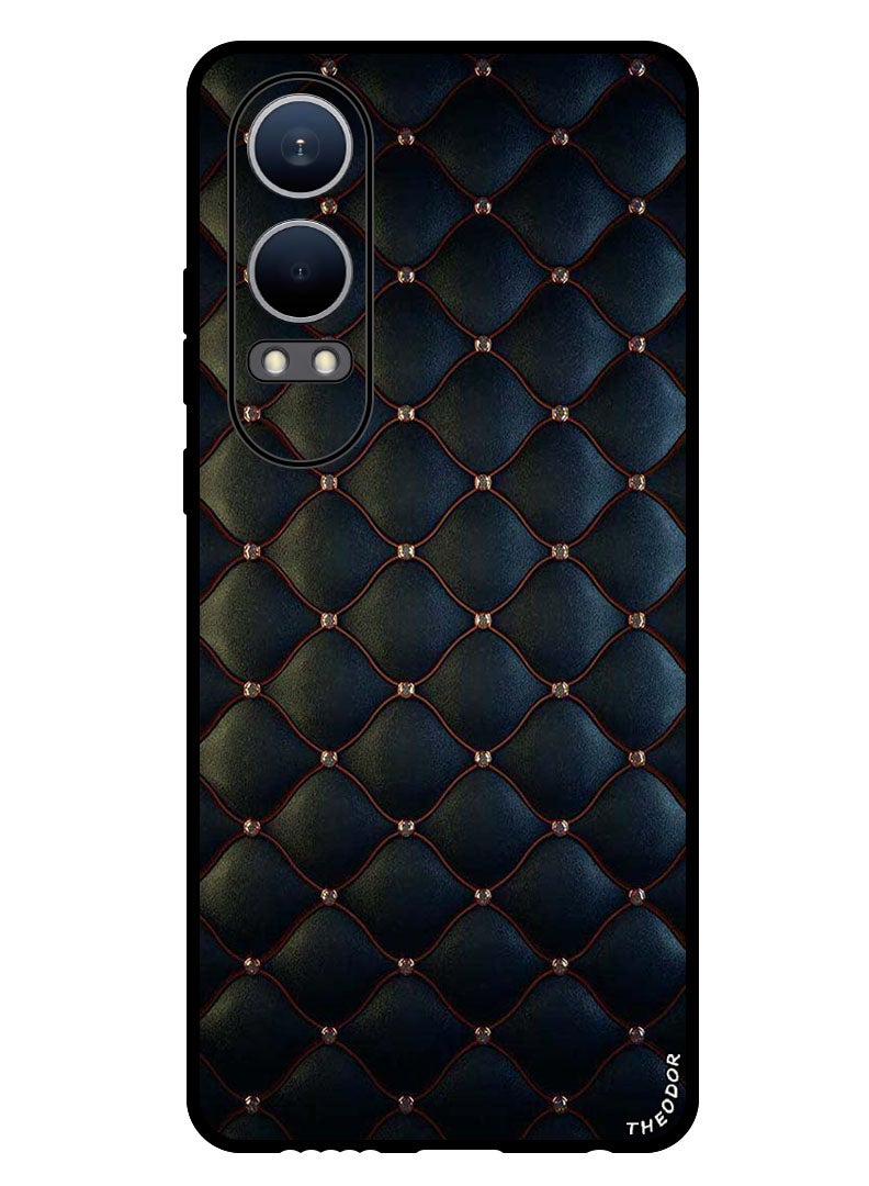 Theodor Protective Case Anti Scratch Shock Proof Bumper Cover For OnePlus Nord CE4 Lite Stappers On Black Cloth Pattern  - Image 1