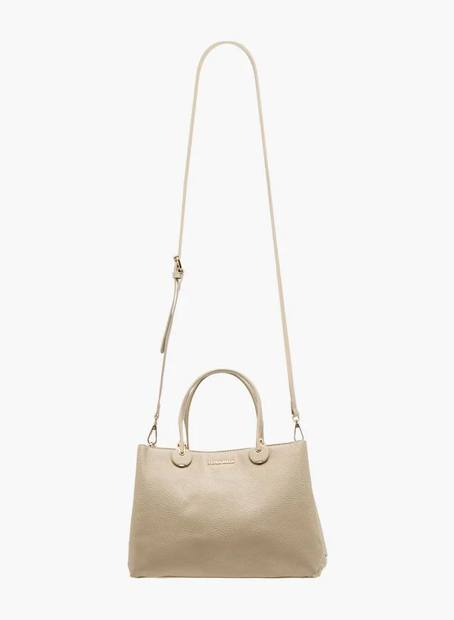 Flora Bella By Shoexpress Solid Tote Bag with Detachable Strap