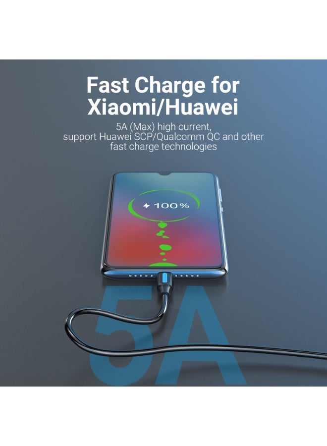 VENTION USB 2.0 A Male to C Male 5A Cable   Black PVC Type Model # CORBC - Image 3