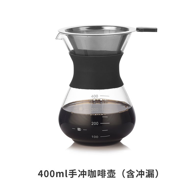 Small Coffee Pot Italian Moka Pot Household Hand-Made Coffee Pot Glass Coffee Sharing Pot Factory Supply - Image 1