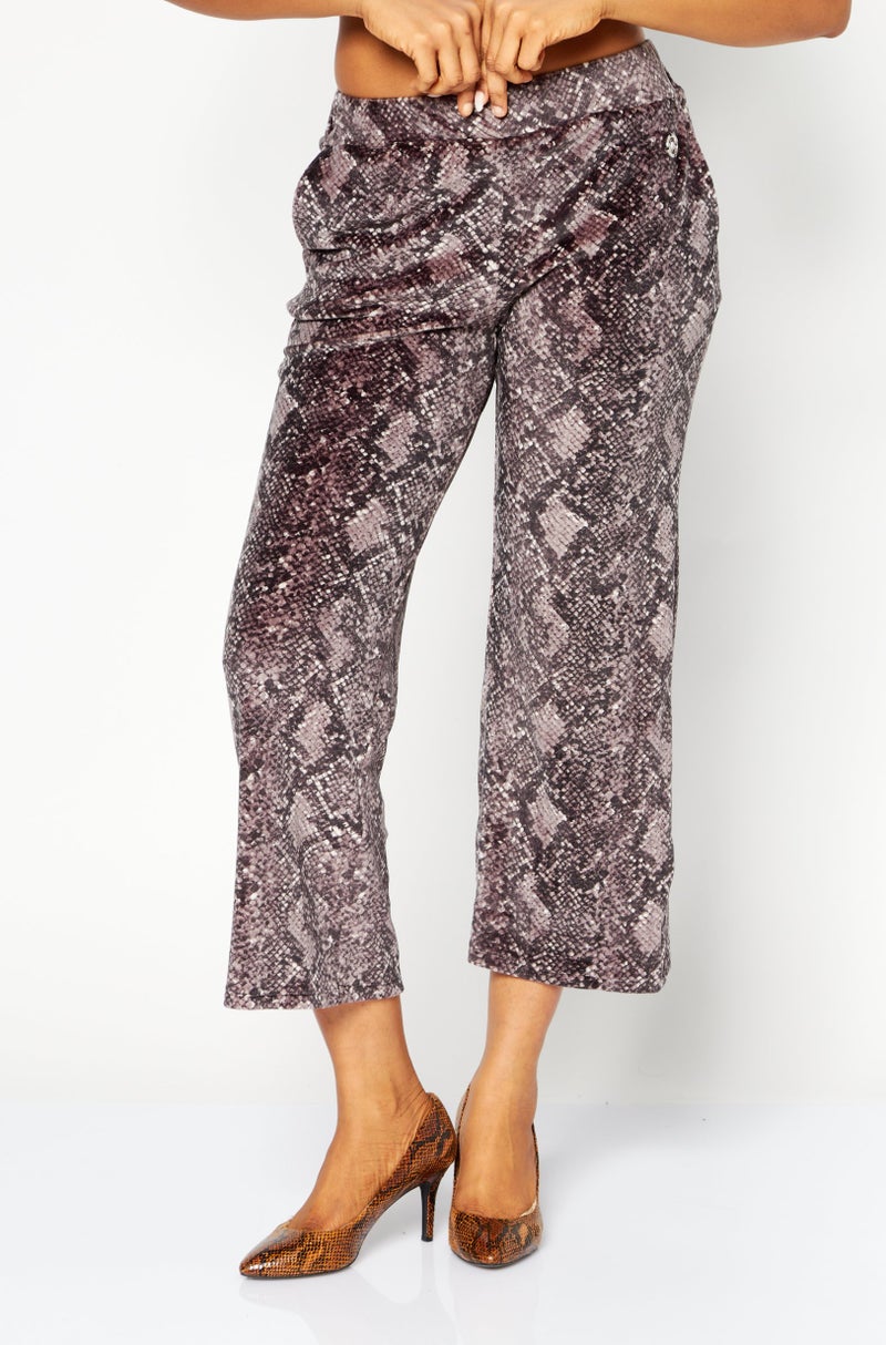 Michael Kors Women High Rise Allover Print Pant, Multicolor - Image 1