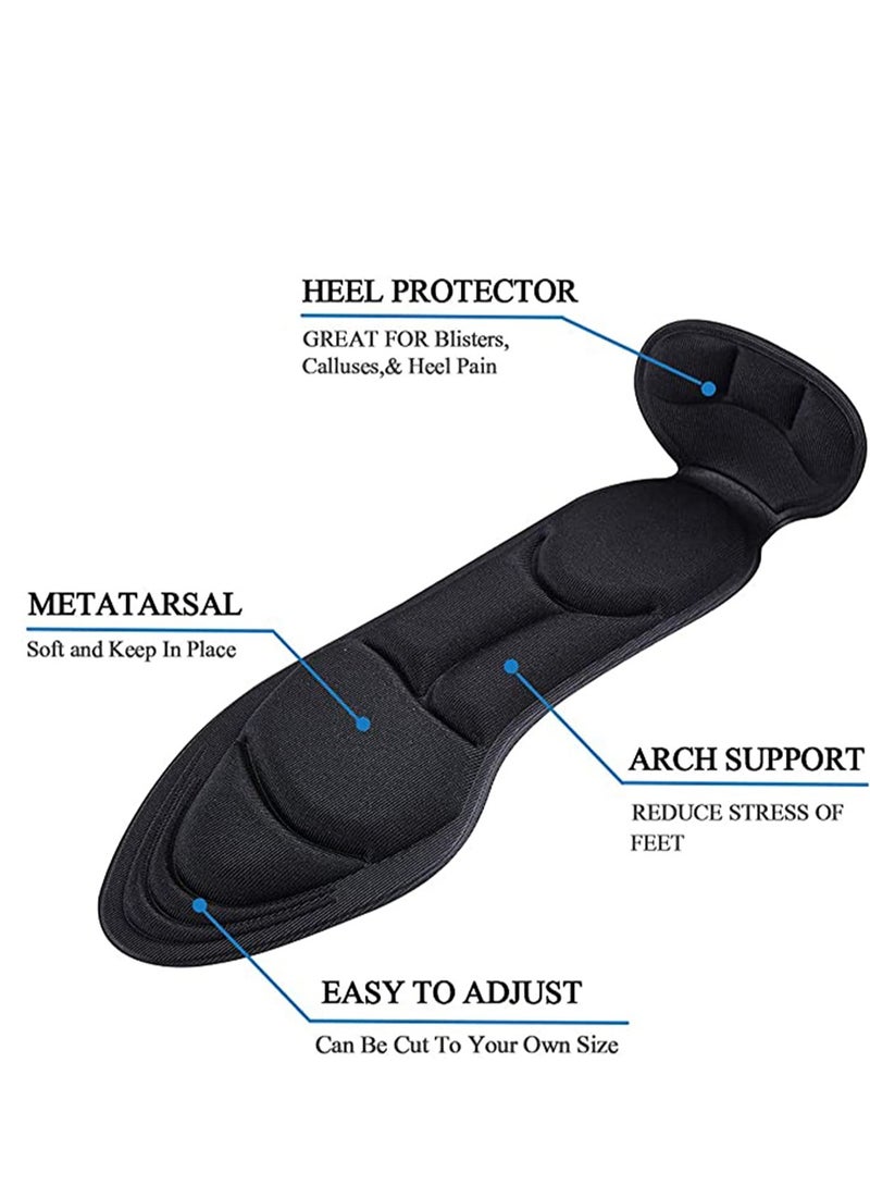 SYOSI 3 Pairs Heel Cushion Pads Comfort Shoe Grips Snugs for Big Shoes Loose Shoes Heel Blisters and Heel Pain Heel Protectors Liners for Men and Women - Image 3