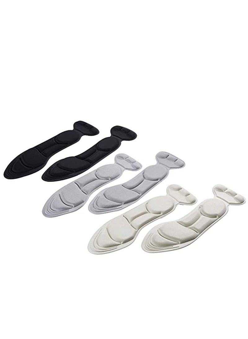 SYOSI 3 Pairs Heel Cushion Pads Comfort Shoe Grips Snugs for Big Shoes Loose Shoes Heel Blisters and Heel Pain Heel Protectors Liners for Men and Women - Image 1