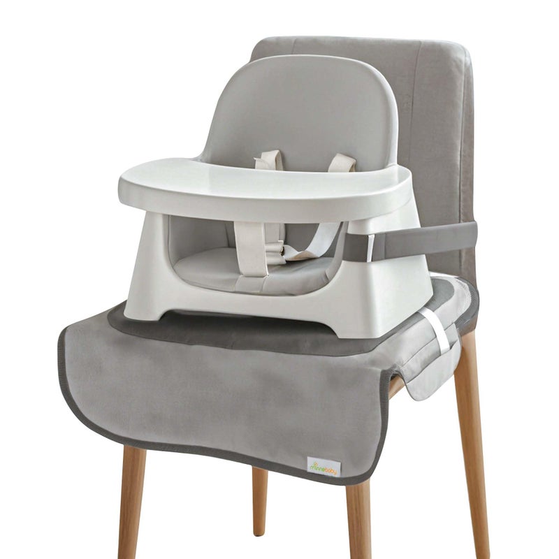 Minnebaby Extra Large Booster Chair Protector Cover, Dining Chair Seat Cover for Booster Seat, Grey - Image 1