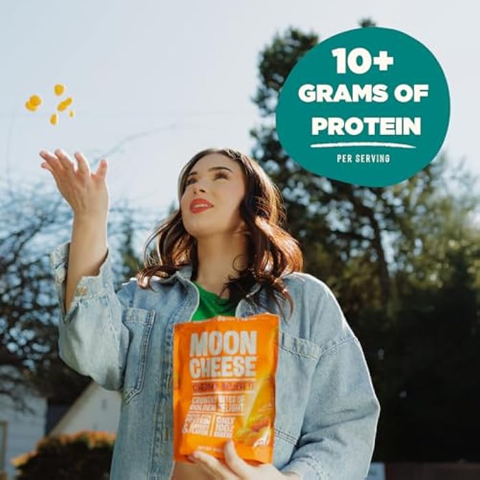 Moon Cheese Variety Pack, Cheddar, White Cheddar, Gouda, Garlic Parm & Pepper Jack, Protein-Rich Cheese Snack, Gluten Free, Keto Friendly, 100% Real Cheese, 2 Ounce (Pack of 5) - Image 3