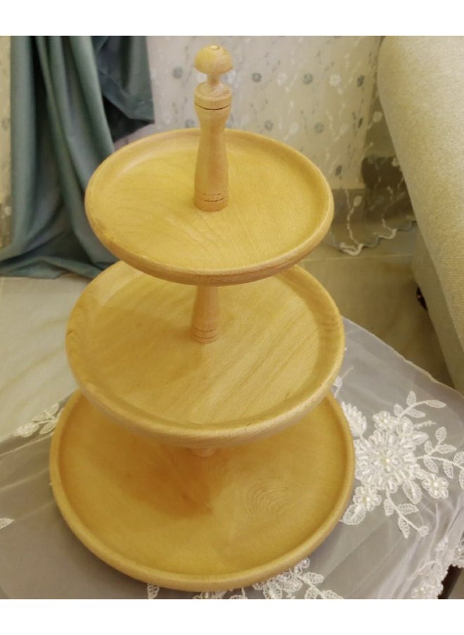 ماركة غير محددة شيالة كحك 3 دور بمقاسات مختلفة خشب زان  - Image 4