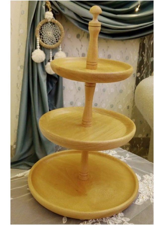ماركة غير محددة شيالة كحك 3 دور بمقاسات مختلفة خشب زان  - Image 3