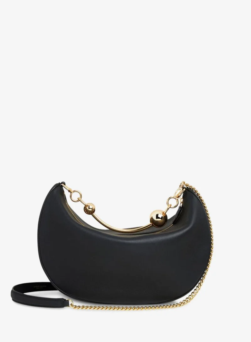 Strathberry Black Crescent Moon Top Handle Bag for Women | Best Price UAE