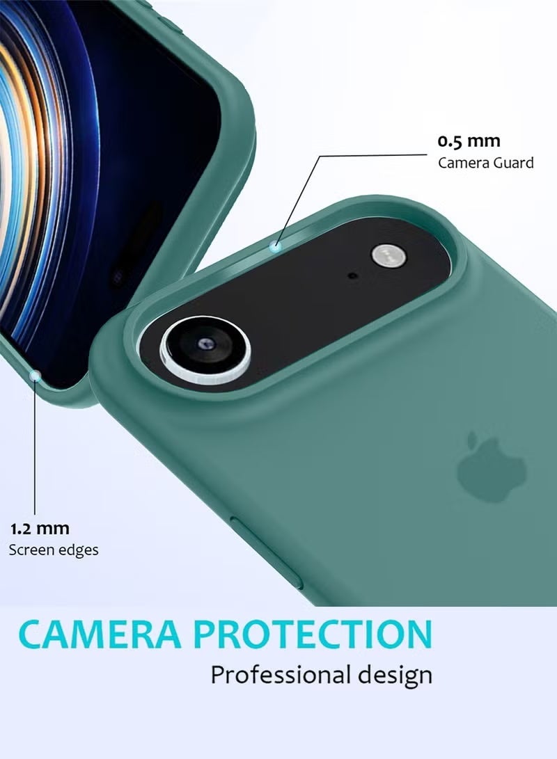 iPhone 17 Air Case Liquid Soft Silicone Slim iPhone 17 Air Cover with Inside Microfiber Lining Shockproof Protective Phone Case for iPhone 17 Air 6.5 inch - Image 5