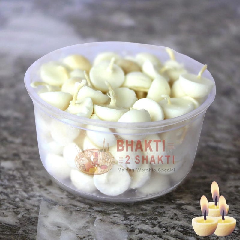 BHAKTI 2 SHAKTI MAKING WORSHIP SPECIAL Bhakti2ShaktiMaking Worship Special Special Ghee Wicks 30 diyas Ghee Batti for pooja Attractive Decorative Diya Batti Readymade cotton batti ready to use Special ocassions ghee batti  - Image 2